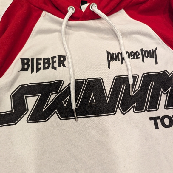 JUSTIN BIEBER STADIUM TOUR PURPOSE HOODIE ADULT UNISEX SIZE S - Picture 3 of 7